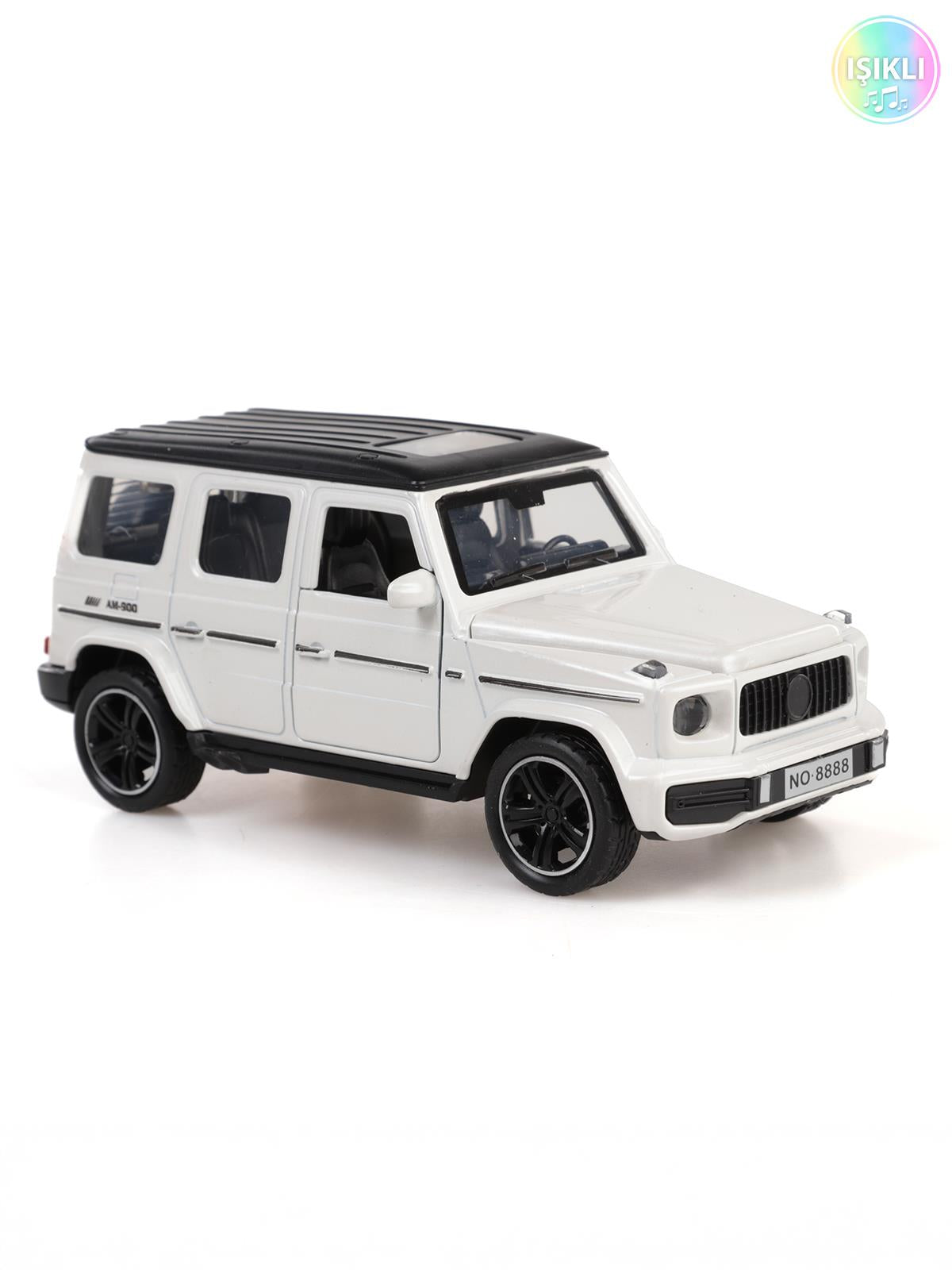 Vardem Kut.çek bırak 1:32 Işıklı Ve Sesli Metal Jeep - Beyaz
