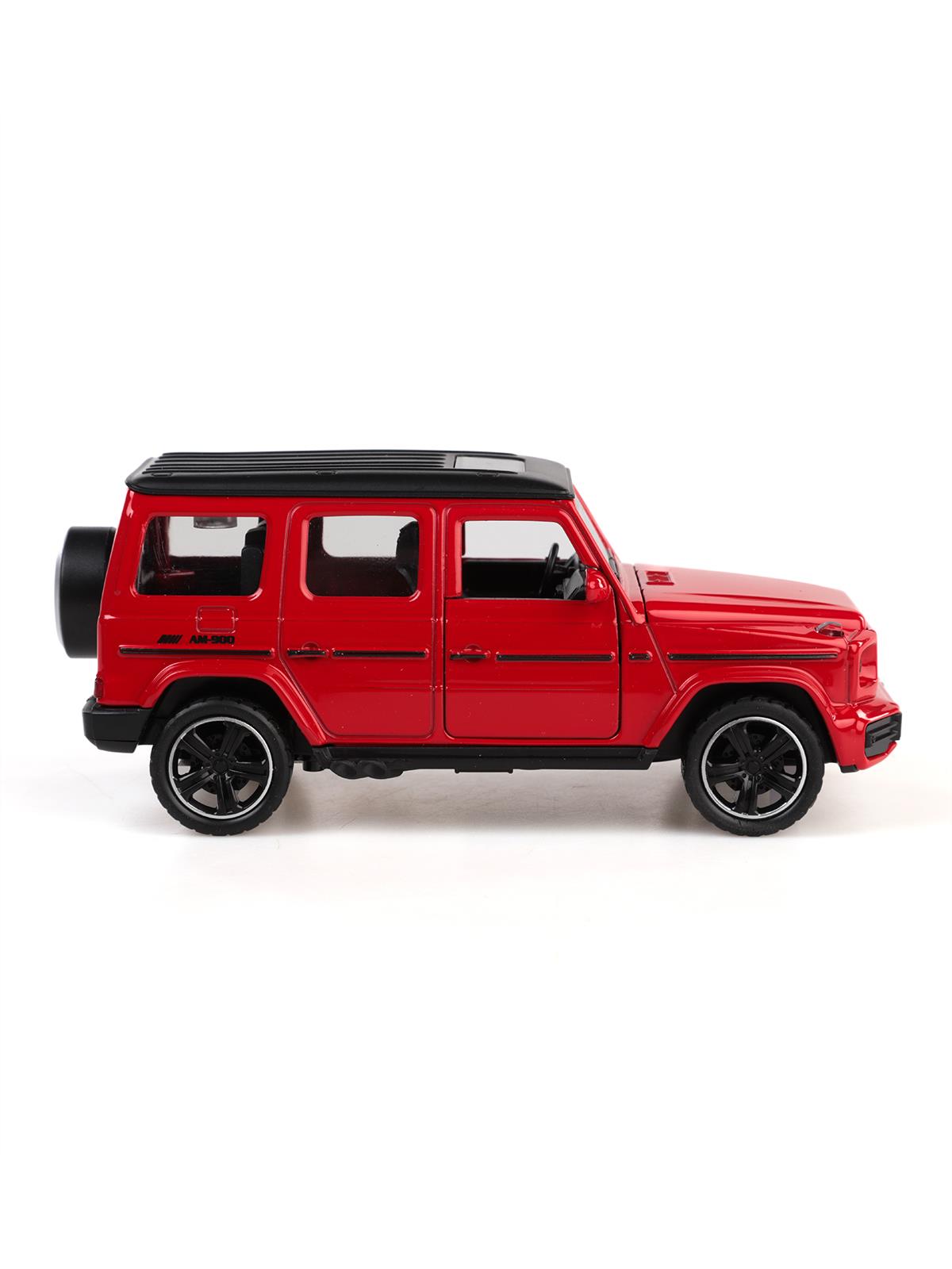 Vardem Kut.çek bırak 1:32 Işıklı Ve Sesli Metal Jeep - Kırmızı