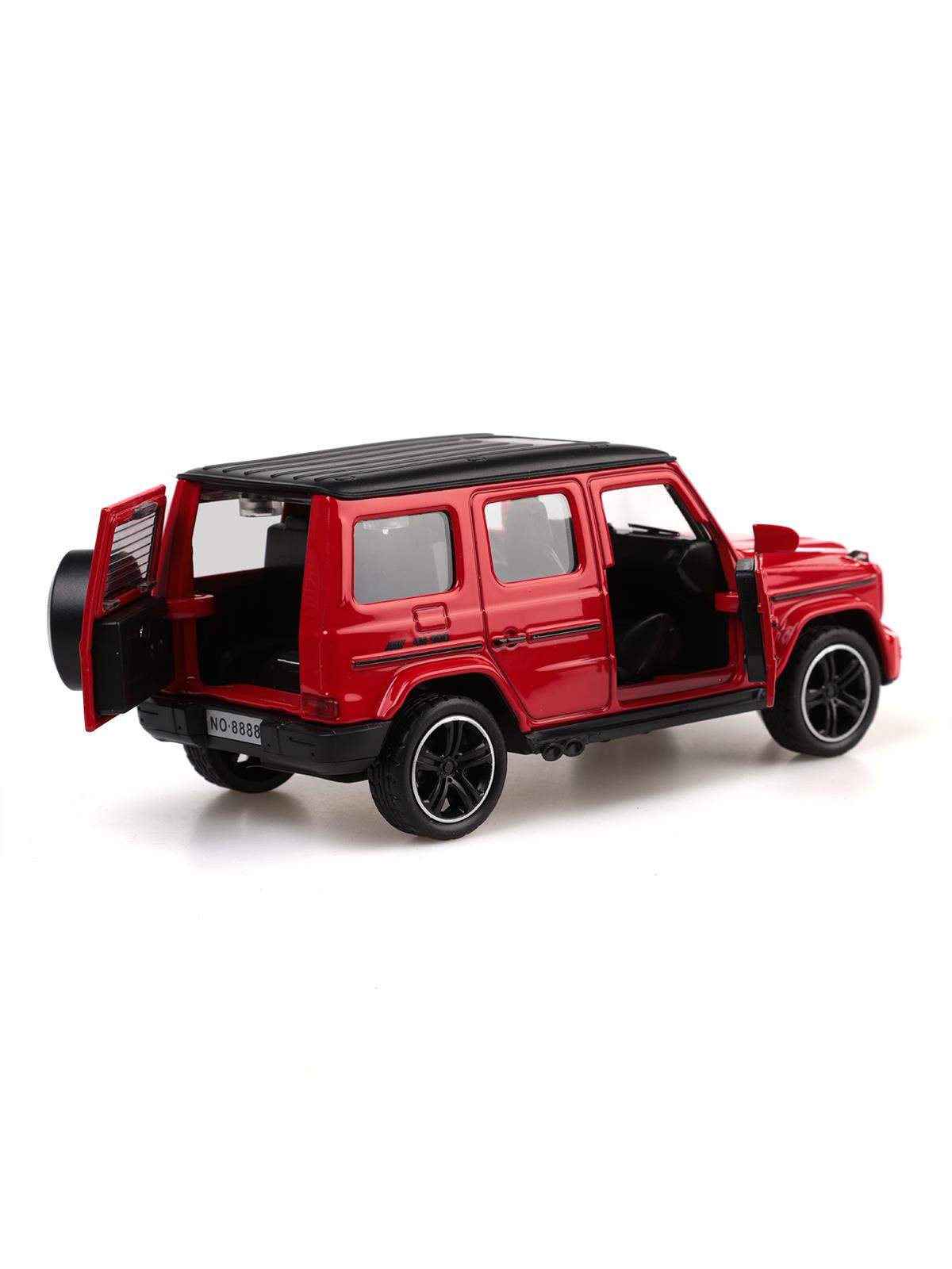 Vardem Kut.çek bırak 1:32 Işıklı Ve Sesli Metal Jeep - Kırmızı
