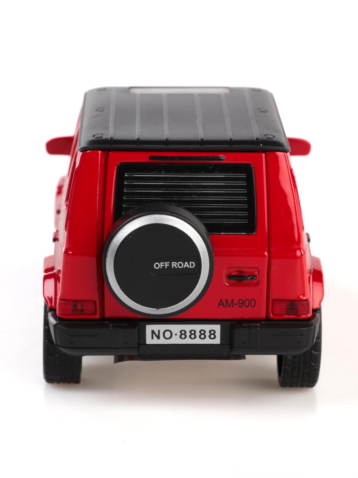 Vardem Kut.çek bırak 1:32 Işıklı Ve Sesli Metal Jeep - Kırmızı