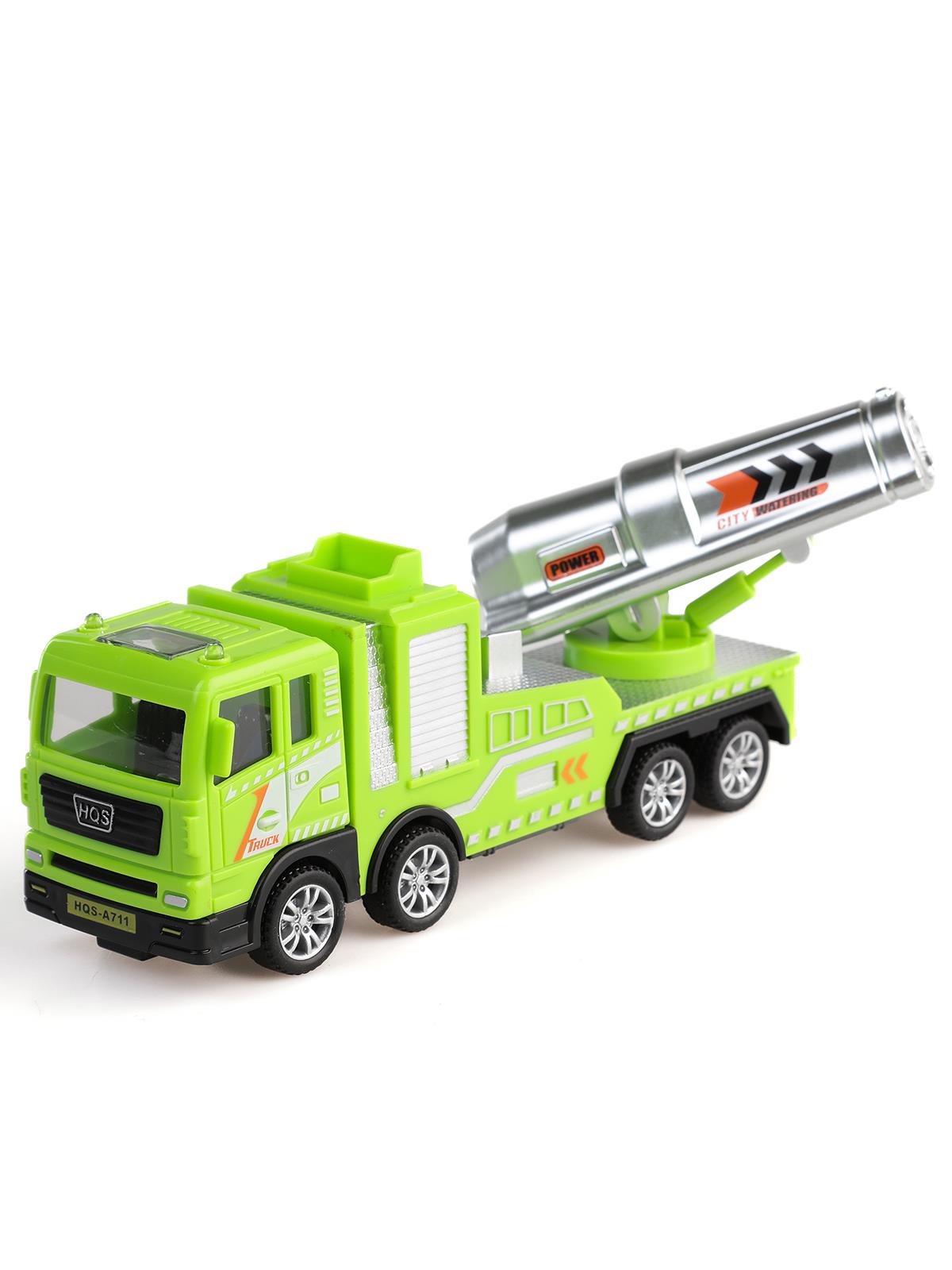 Vardem Surtmelı Metal 1:50 Cop Kamyonu Ve Sulama Aracı - Yeşil