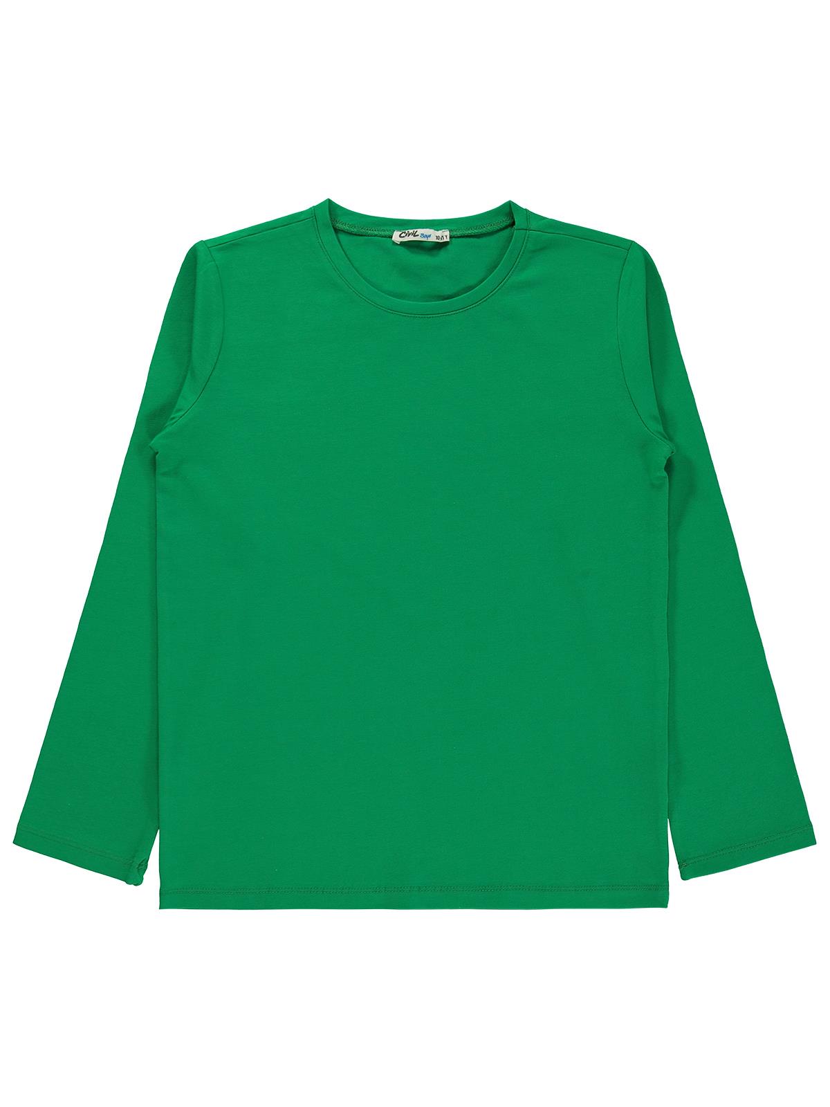 Civil Boys Basic 10-13 Yaş Sweatshirt - Yeşil
