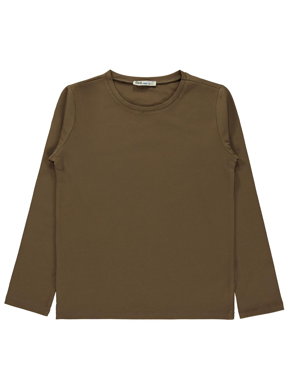 Civil Boys Basic 10-13 Yaş Sweatshirt - Kahverengi