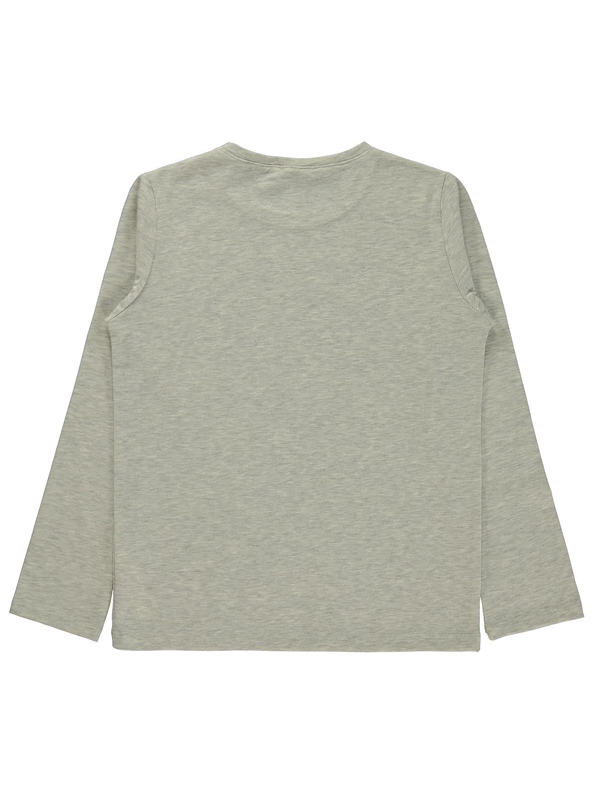 Civil Boys Erkek Çocuk Basic Sweatshirt | Likralı Süprem Uzun Kol | Okul Kreş ve Günlük Kullanım - Gri