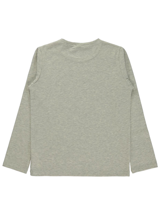 Civil Boys Erkek Çocuk Basic Sweatshirt | Likralı Süprem Uzun Kol | Okul Kreş ve Günlük Kullanım - Gri