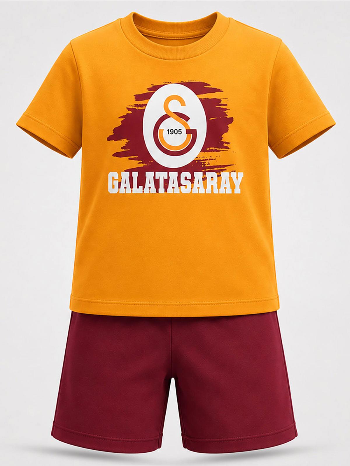 Civil Boys Galatasaray GS Arma Baskılı 3-13 Yaş Takım - Sarı