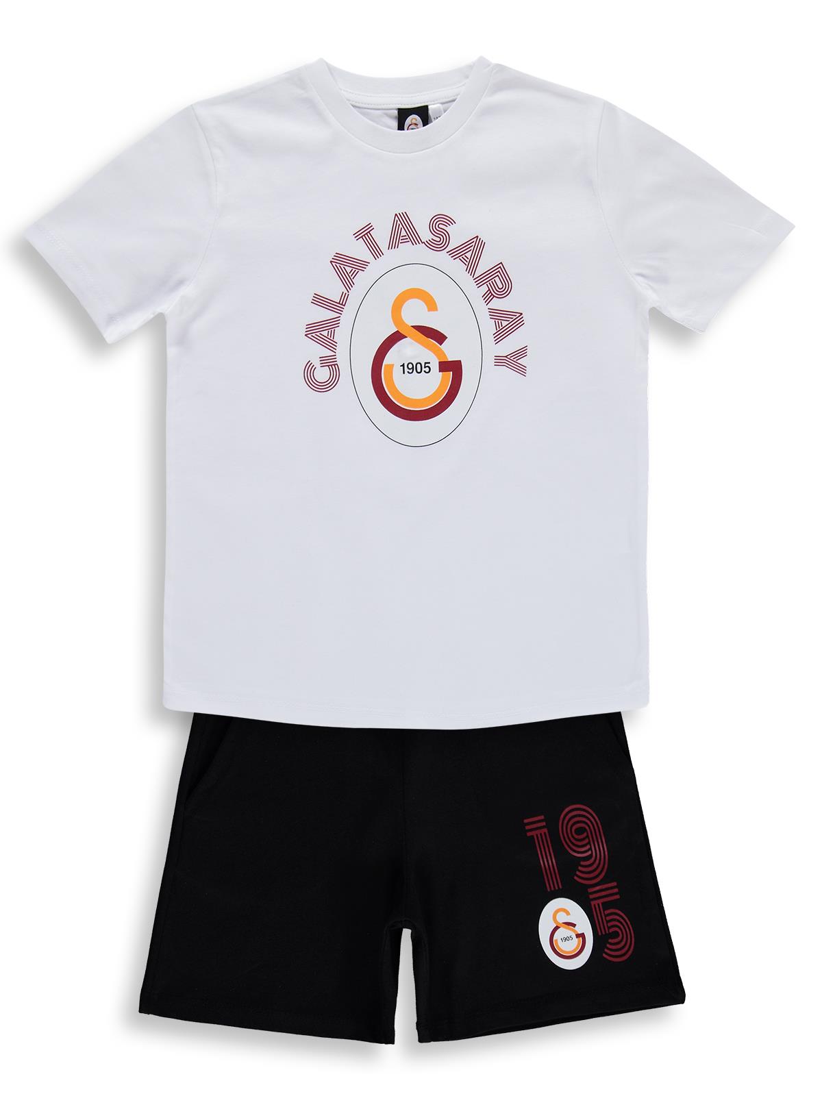 Civil Boys Galatasaray GS Arma Baskılı 3-13 Yaş Takım - Beyaz