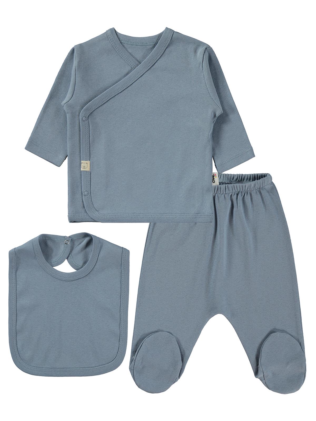 Civil Baby 3'Lü Basic  Zıbın Takımları - Gri
