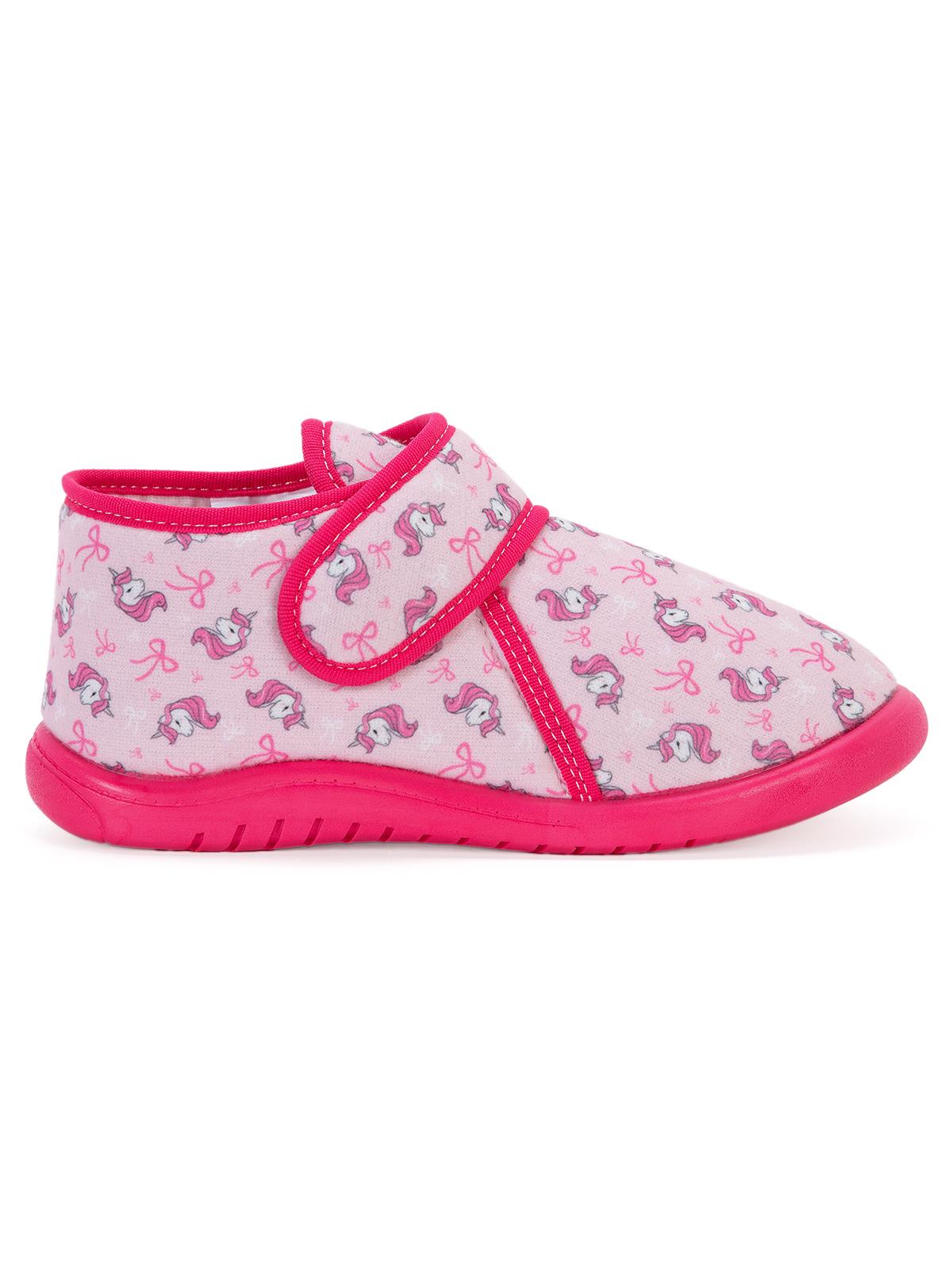 Civil Girls Unicorn Baskılı 27-32 Numara Panduf - Açık Camel