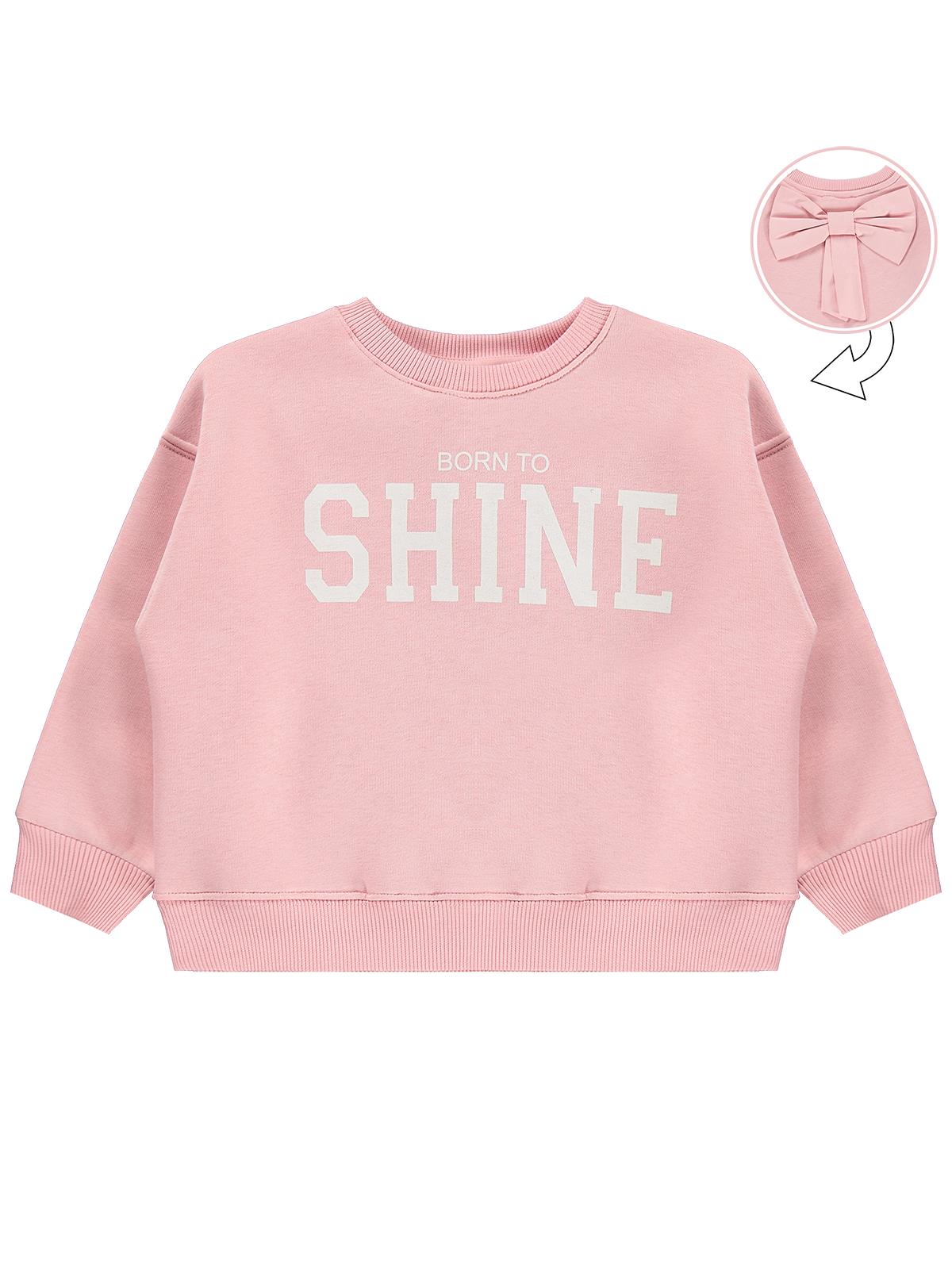 Civil Girls Born to Shine 2-5 Yaş Sweatshirt - Pudra