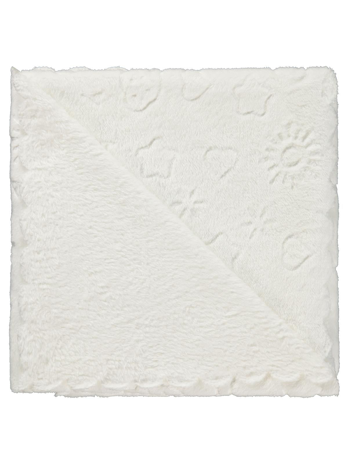 Civil Baby Bulut Desenli 90x90 cm Battaniye - Beyaz