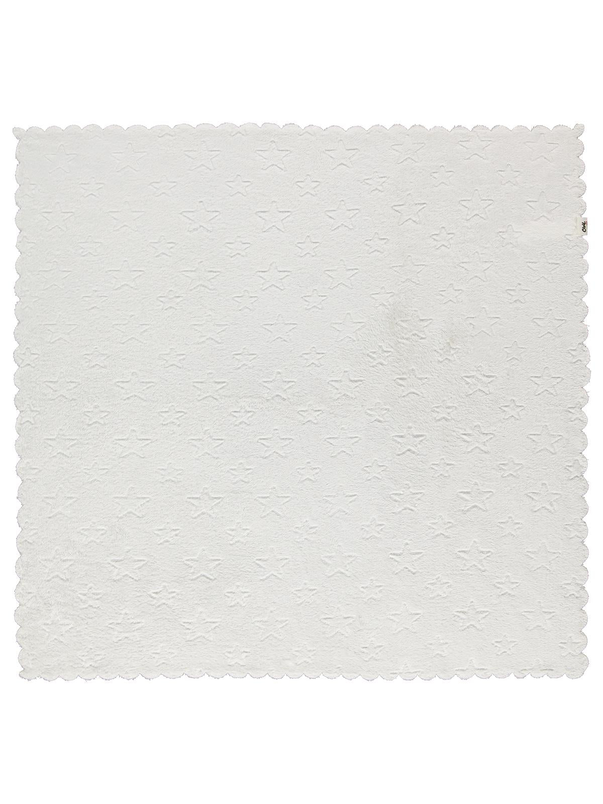 Civil Baby Yıldız Desenli 90x90 cm Battaniye - Beyaz