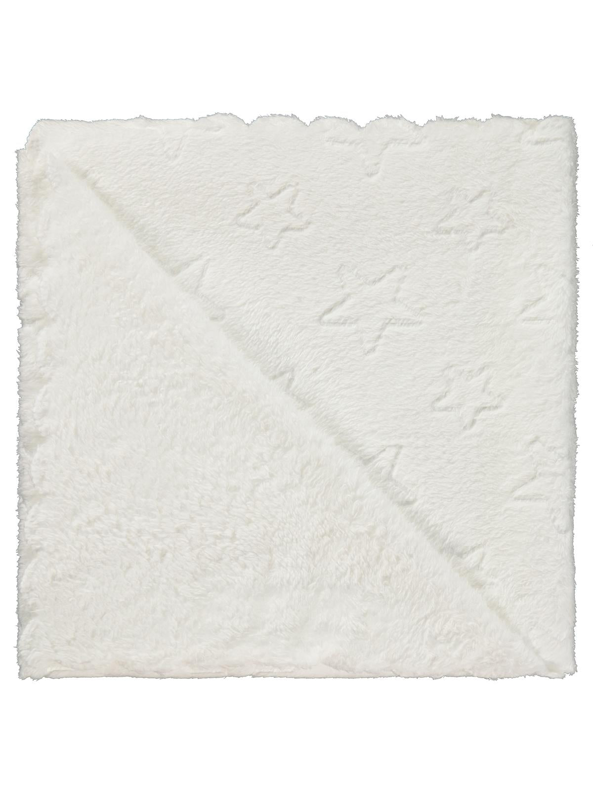 Civil Baby Yıldız Desenli 90x90 cm Battaniye - Beyaz