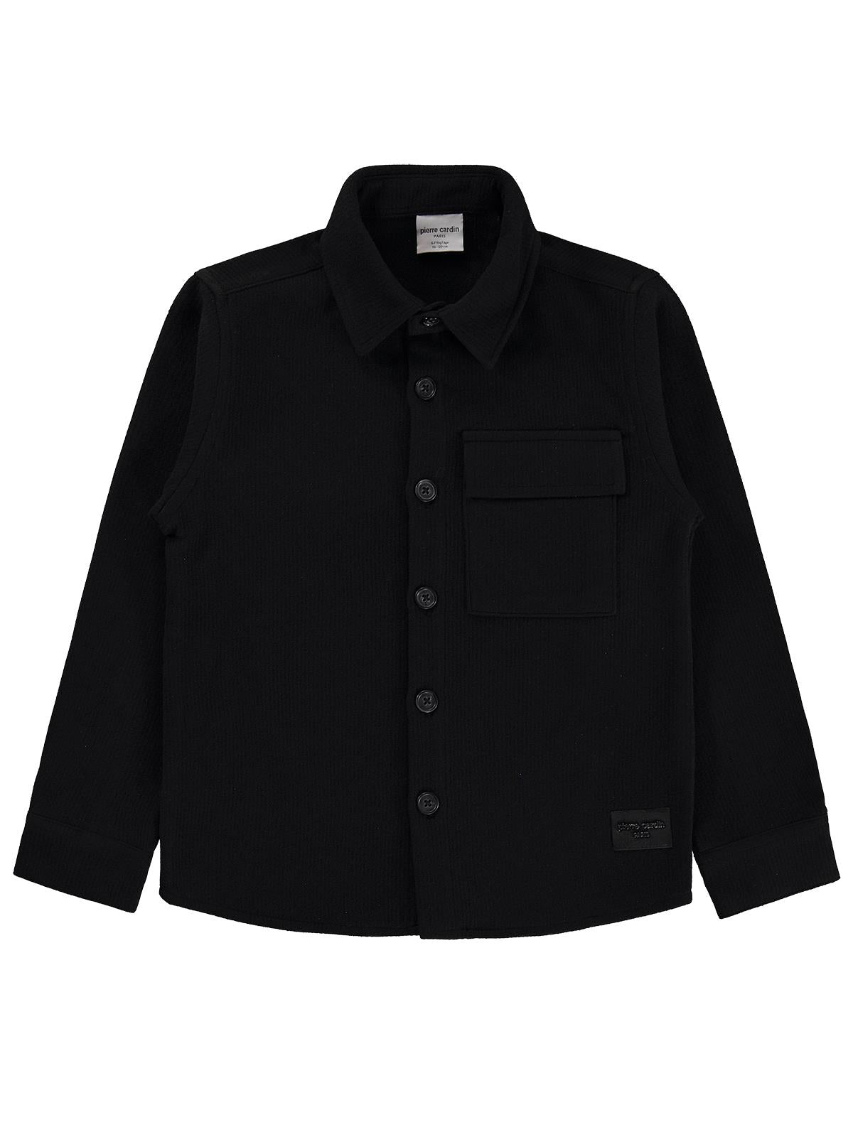 Pierre Cardin Tek Cepli 6-9 Yaş Gömlek - Siyah