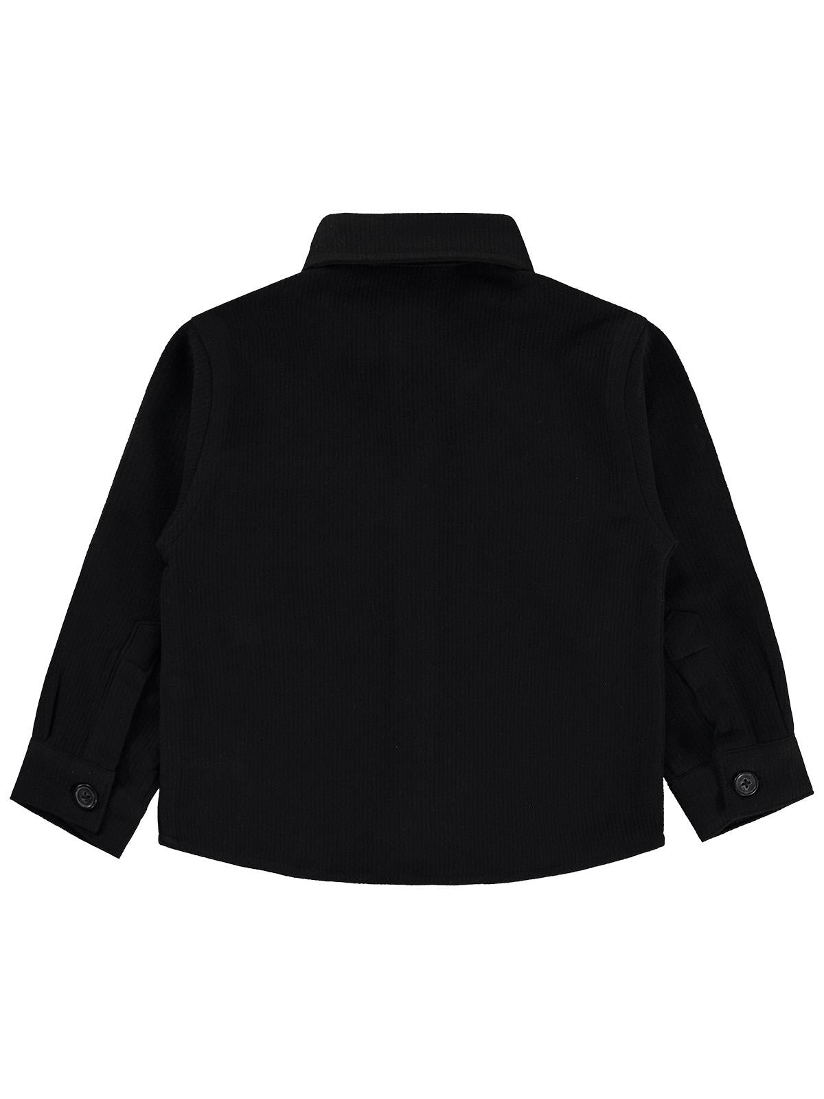 Pierre Cardin Tek Cepli 2-5 Yaş Gömlek - Siyah