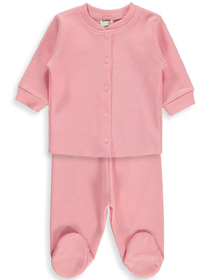 Civil Baby Basıc Patikli 1-9 Ay Pijama Takımı - Pembe