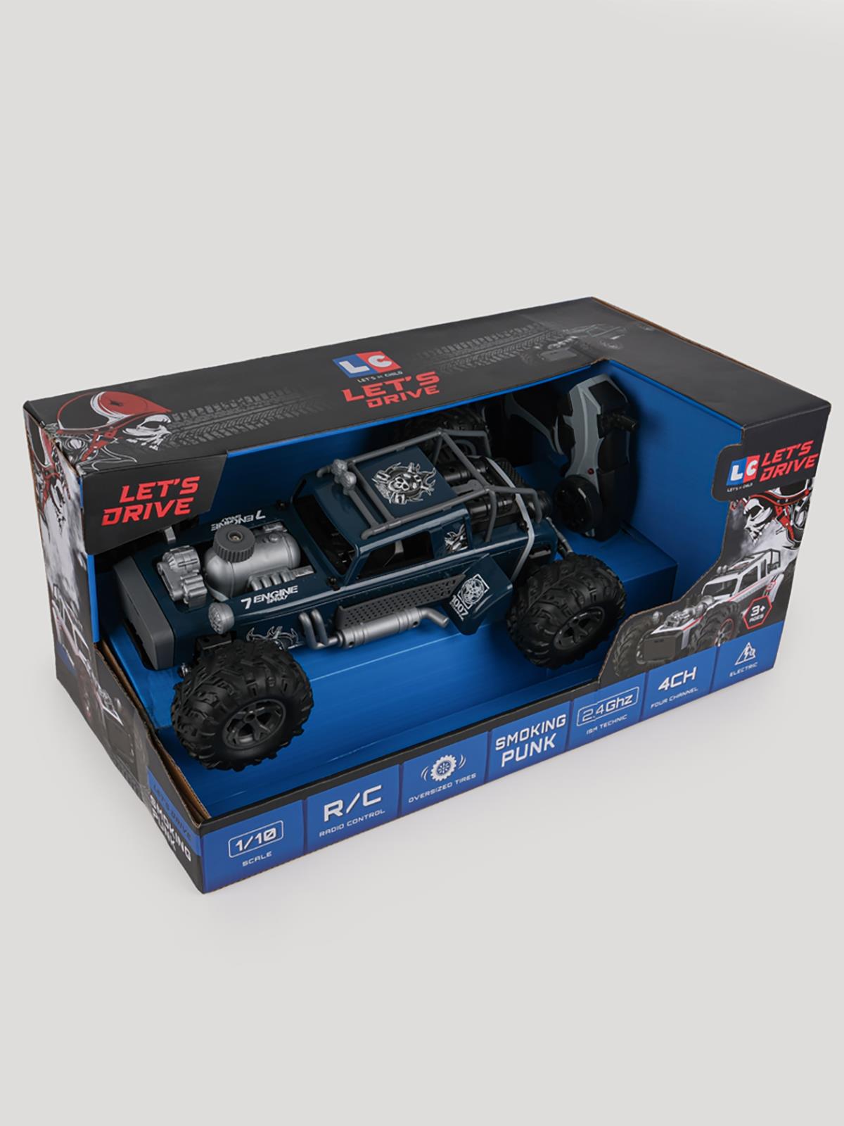 Let's Be Child Ride UK 1:10 2.4 Ghz Yüksek Hızlı Truck Araba 4 Ch Usb Şarjlı - Beyaz