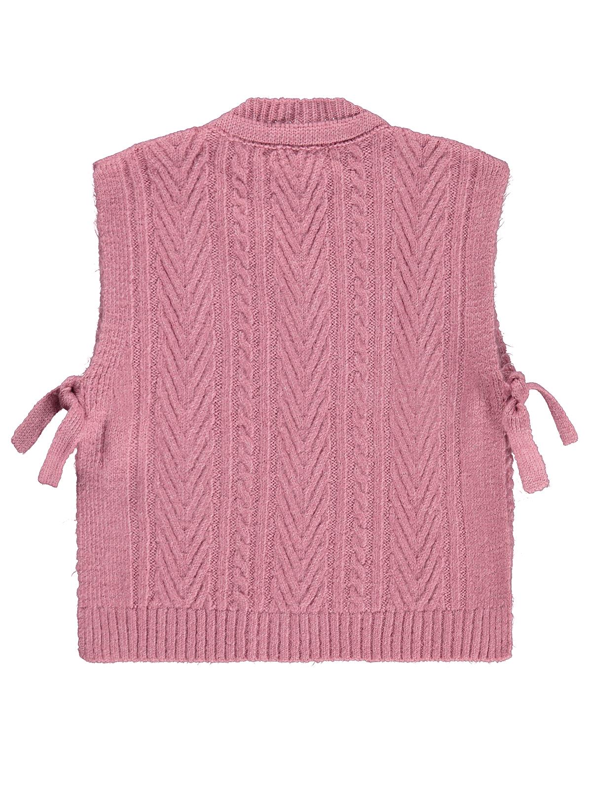 Civil Girls Bağlamalı 2-5 Yaş Süveter - Pembe