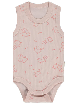 Civil Baby Tavşan Empirme 1-36 Ay Çıtçıtlı Badi - Pudra