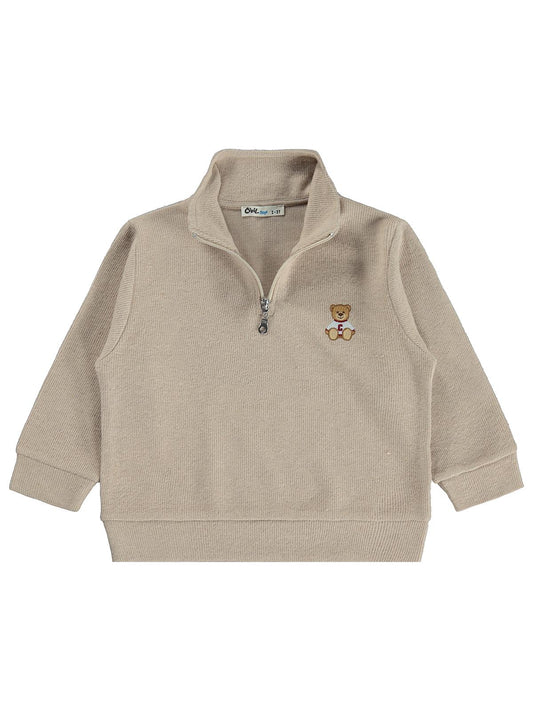 Civil Boys Chill Day Baskılı 2-5 Yaş Sweatshirt - Bej