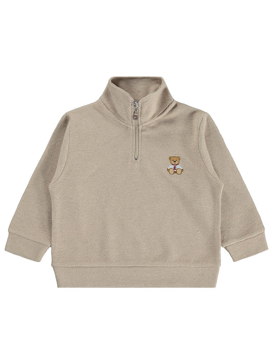 Civil Boys Chill Day Baskılı 2-5 Yaş Sweatshirt - Bej