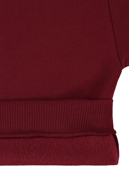 Civil Boys 1996 Ayı Nakışlı 6-9 Yaş Sweatshirt - Bordo