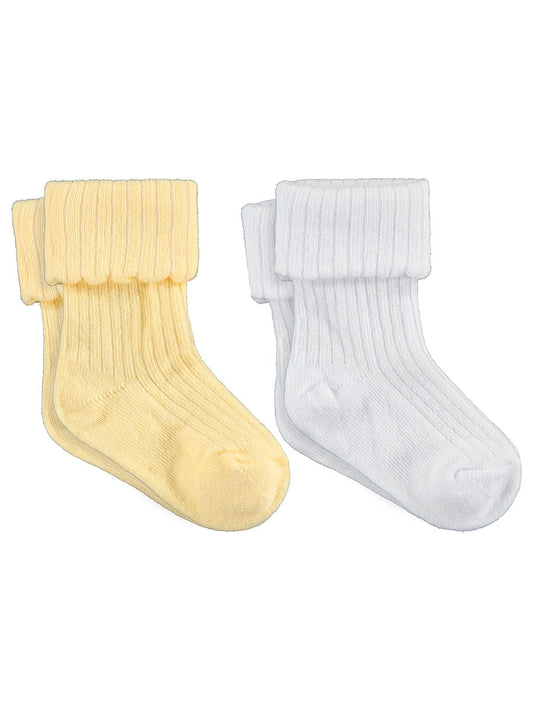 Civil Baby Basic Kıvrık 2'li 6- Bebek Kız Çorap Set