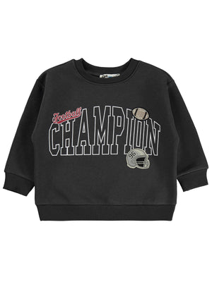 Civil Boys Champıon Baskılı-Etıketlı 2-5 Yaş Sweatshirt - Gri