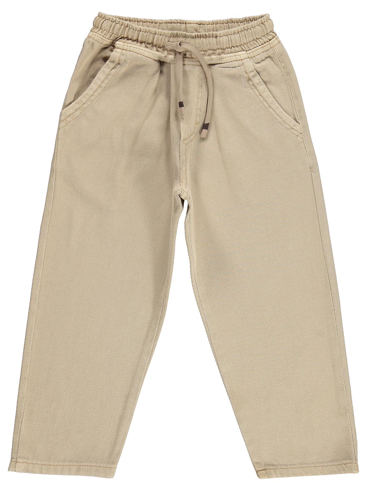 Civil Boys Önü Bağcıklı 6-9 Yaş Pantolon - Bej