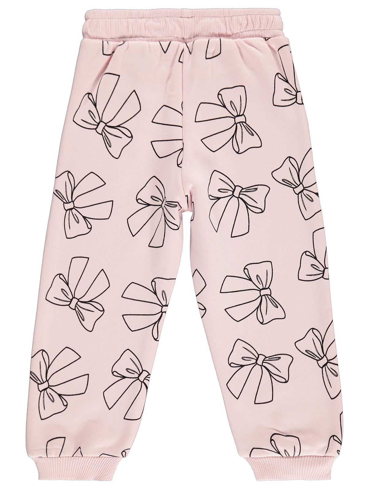 Civil Girls Fiyonk Baskılı 2-5 Yaş Eşofman Altı - Pembe