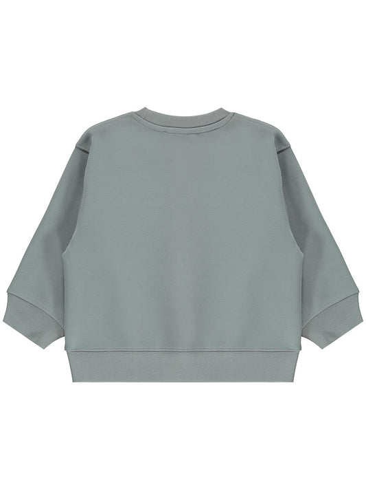 Civil Erkek Çocuk Basic Sweatshirt | Oysho Uzun Kol Bisiklet Yaka | Okul Kreş ve Günlük Kullanım - Gri
