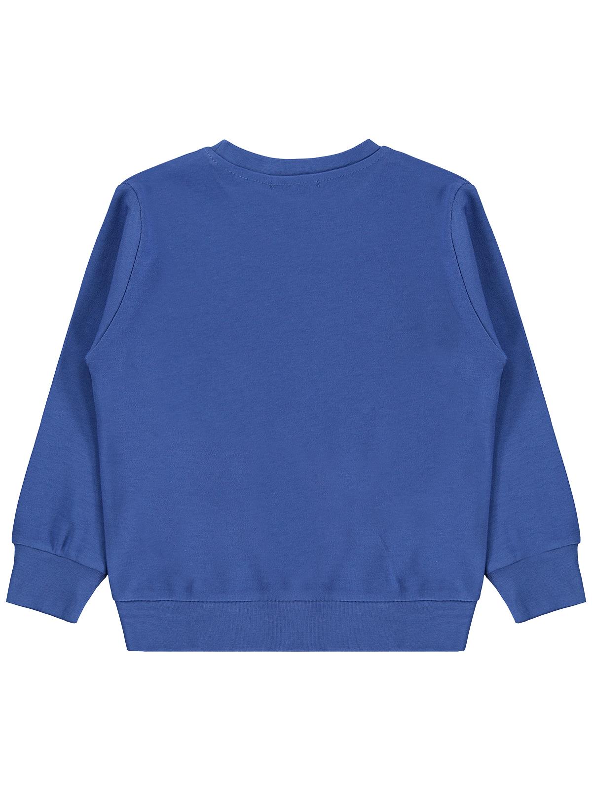 Civil Boys Gülen Yıldız Baskılı 2-5 Yaş Sweatshirt - Mavi