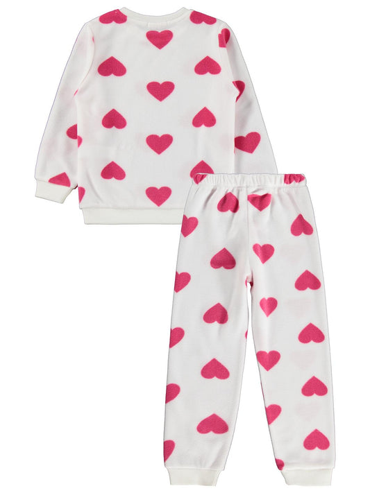 K26K699-2 Civil Girls Kalpli 6-9 Yaş Pijama Takımı - Ekru