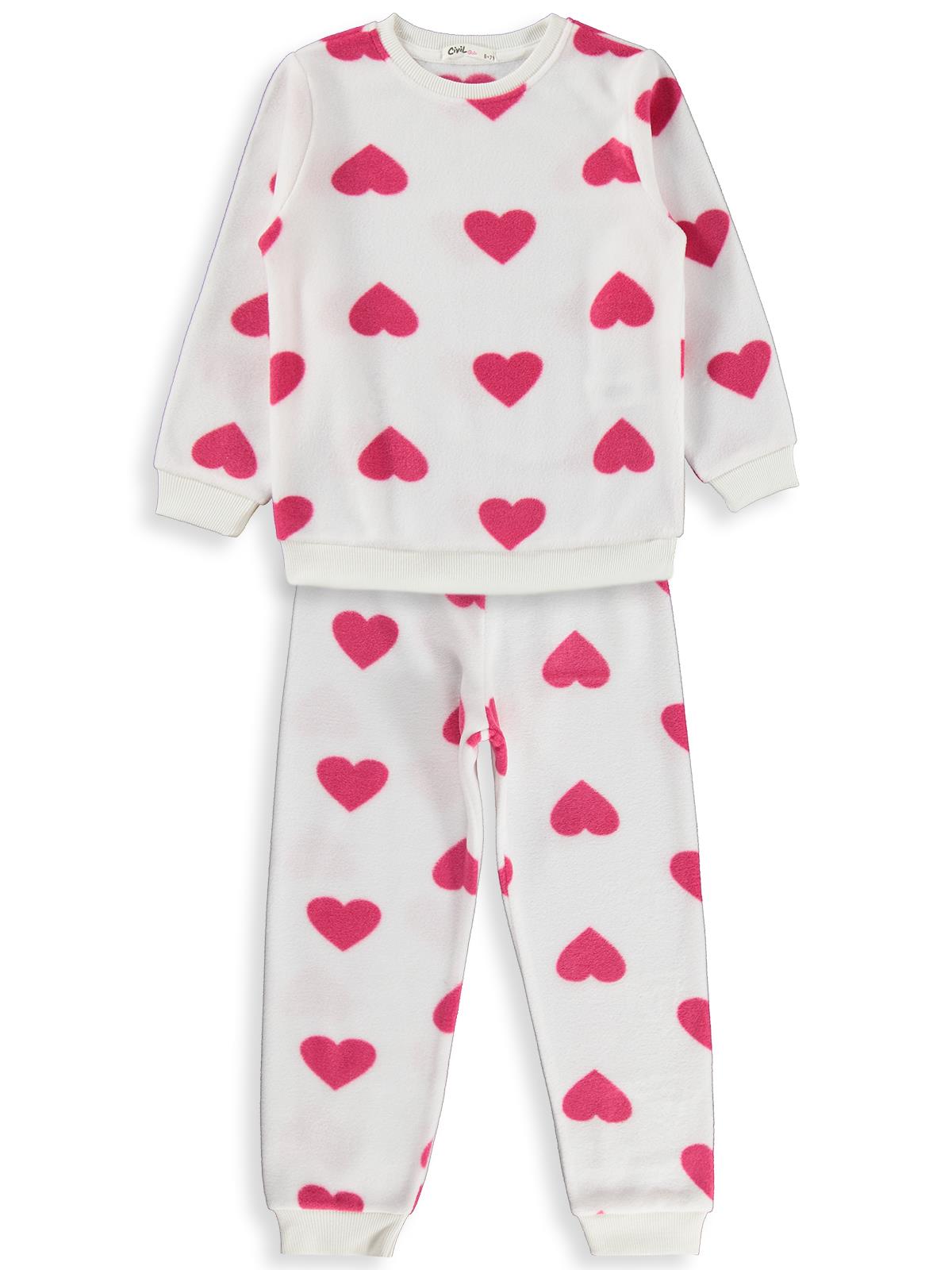 Civil Girls Kalpli 10-13 Yaş Pijama Takımı - Ekru