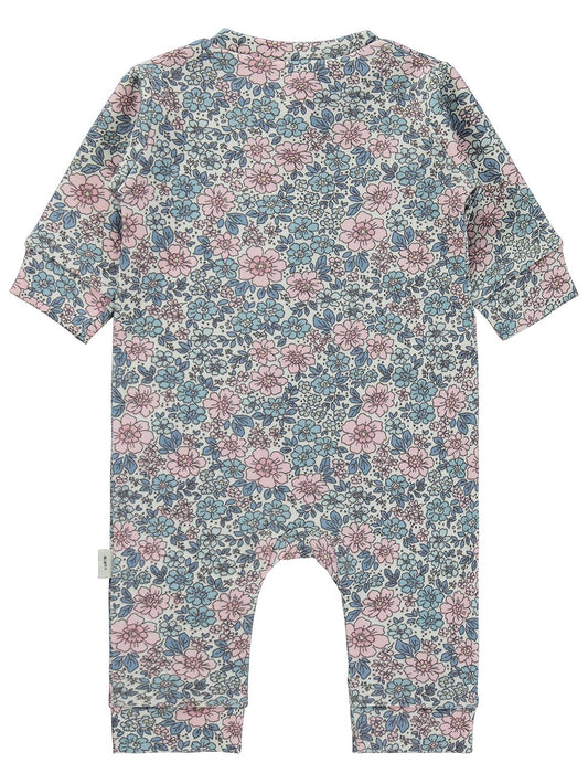 Civil Baby Çiçek Empirme Femuarlı 1-6 Ay Tulum - Ekru
