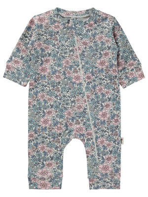Civil Baby Çiçek Empirme Femuarlı 1-6 Ay Tulum - Ekru
