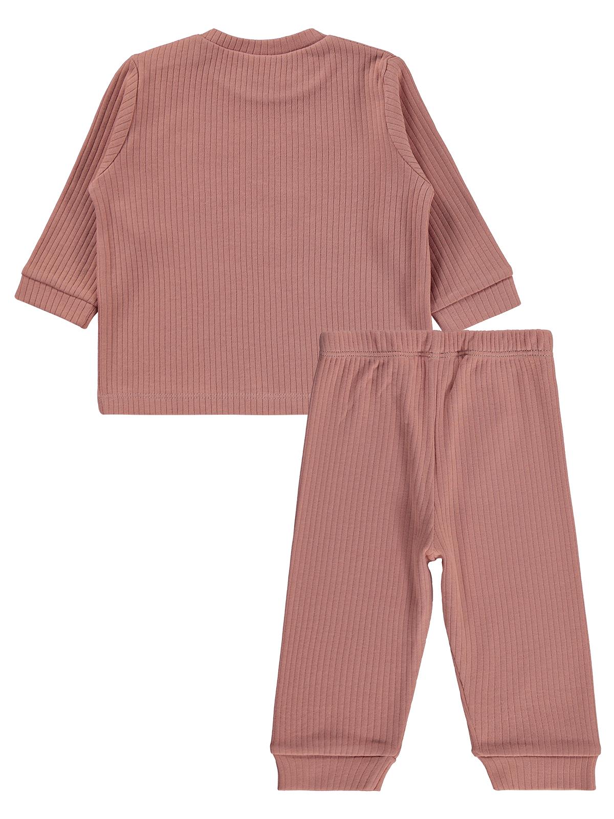 Civil Baby Tavşan Baskılı 6-18 Ay Pijama Takımı - Pembe