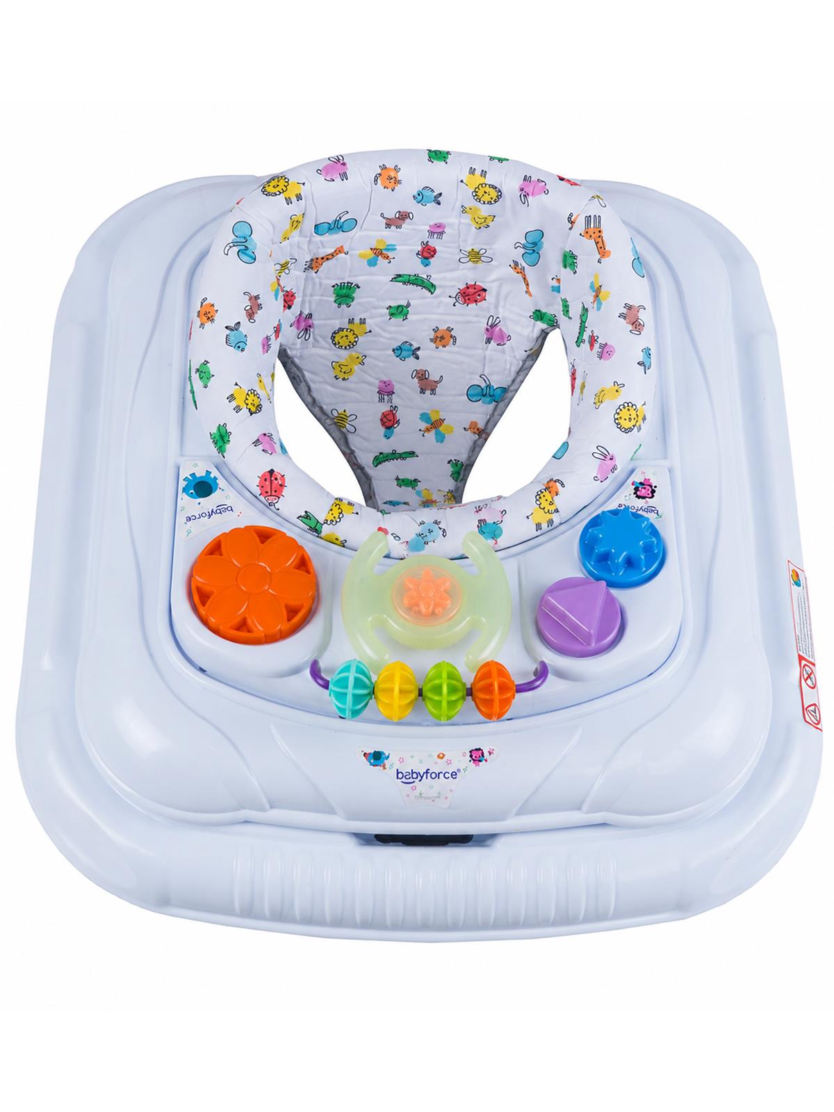 Baby Force Müzikli Işıklı Bebek Yürüteci - Beyaz