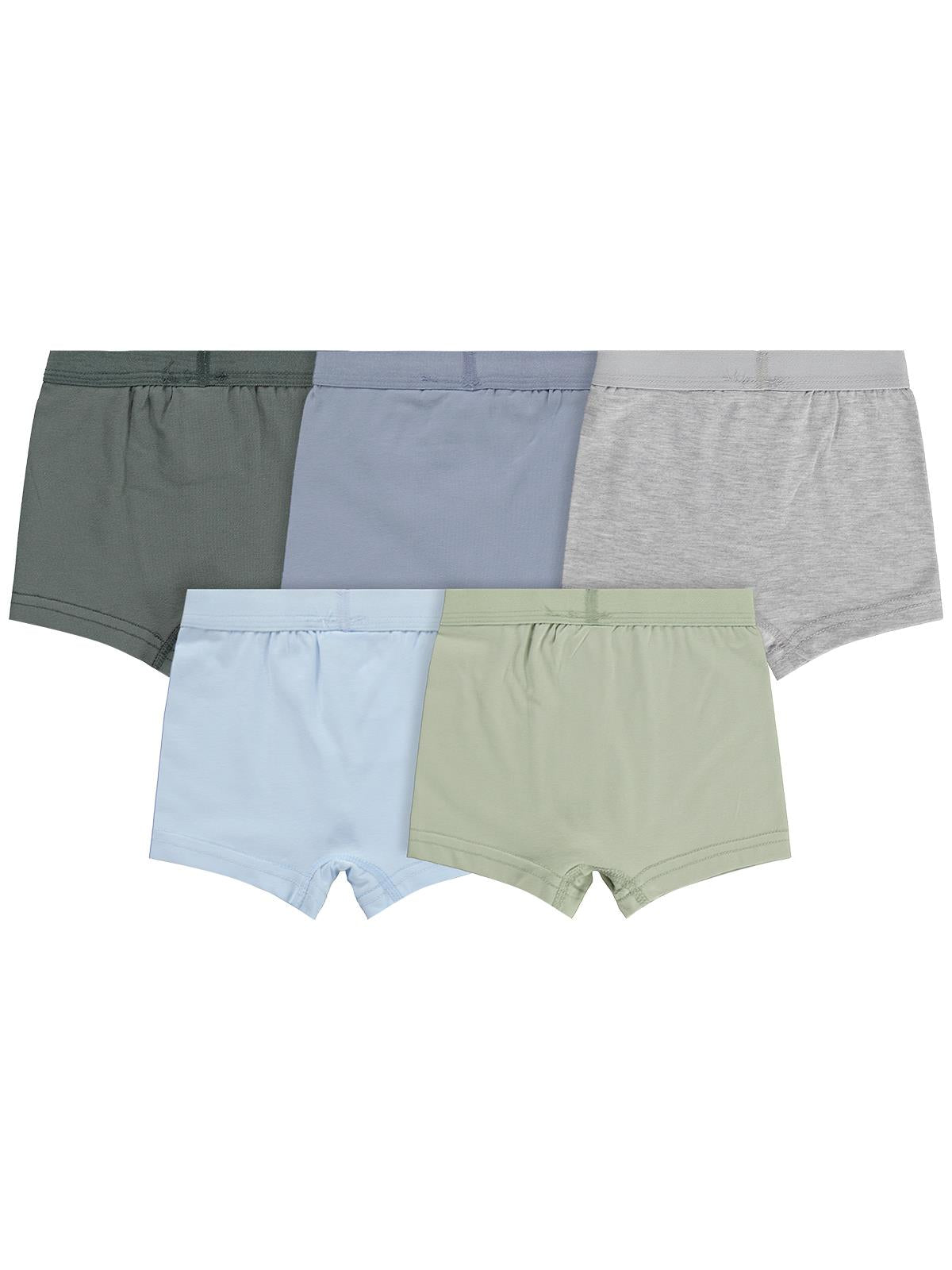 Civil Erkek Çocuk Basic Erkek Çocuk 5'li Boxer | Likralı Süprem | Okul Kreş ve Günlük Kullanım