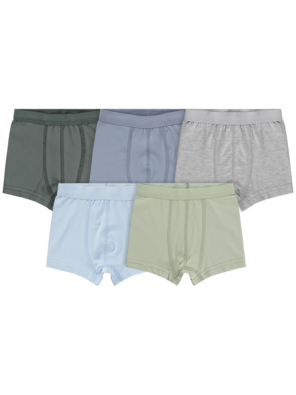 Civil Erkek Çocuk Basic Erkek Çocuk 5'li Boxer | Likralı Süprem | Okul Kreş ve Günlük Kullanım