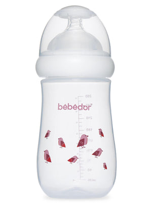 Bebedor Geniş Ağız PP Biberon 260 ml - Fusya
