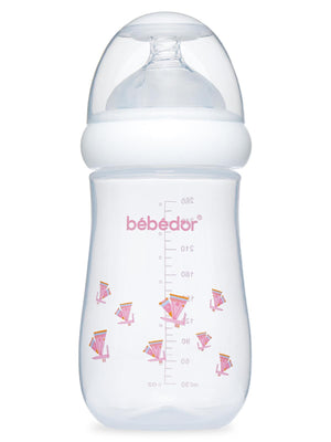 Bebedor Geniş Ağız PP Biberon 260 ml - Pembe
