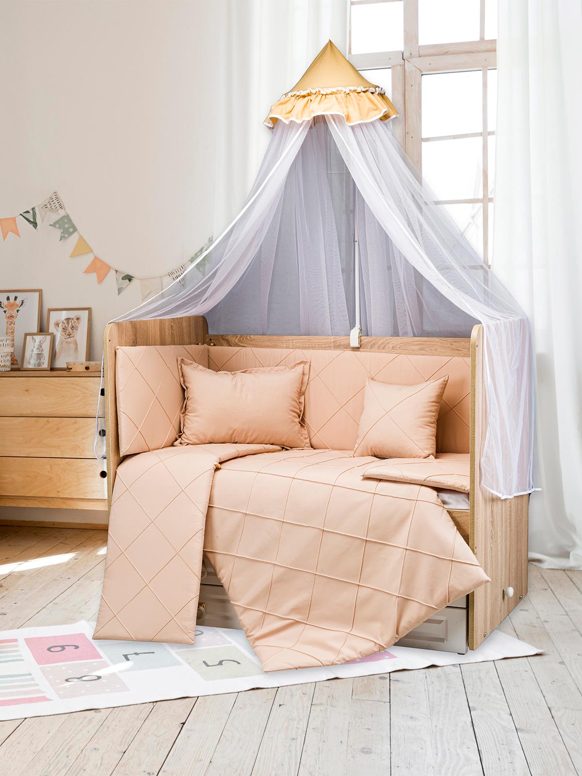 Aras Bebe Nervür Uyku Seti 60x120 Cm - Kahverengi