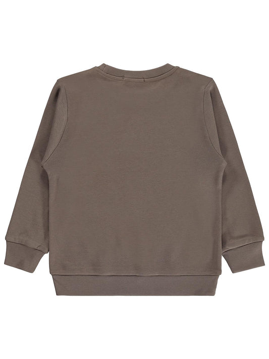 Civil Boys Oyun Konsolu Baskılı 2-5 Yaş Sweatshirt - Kahverengi