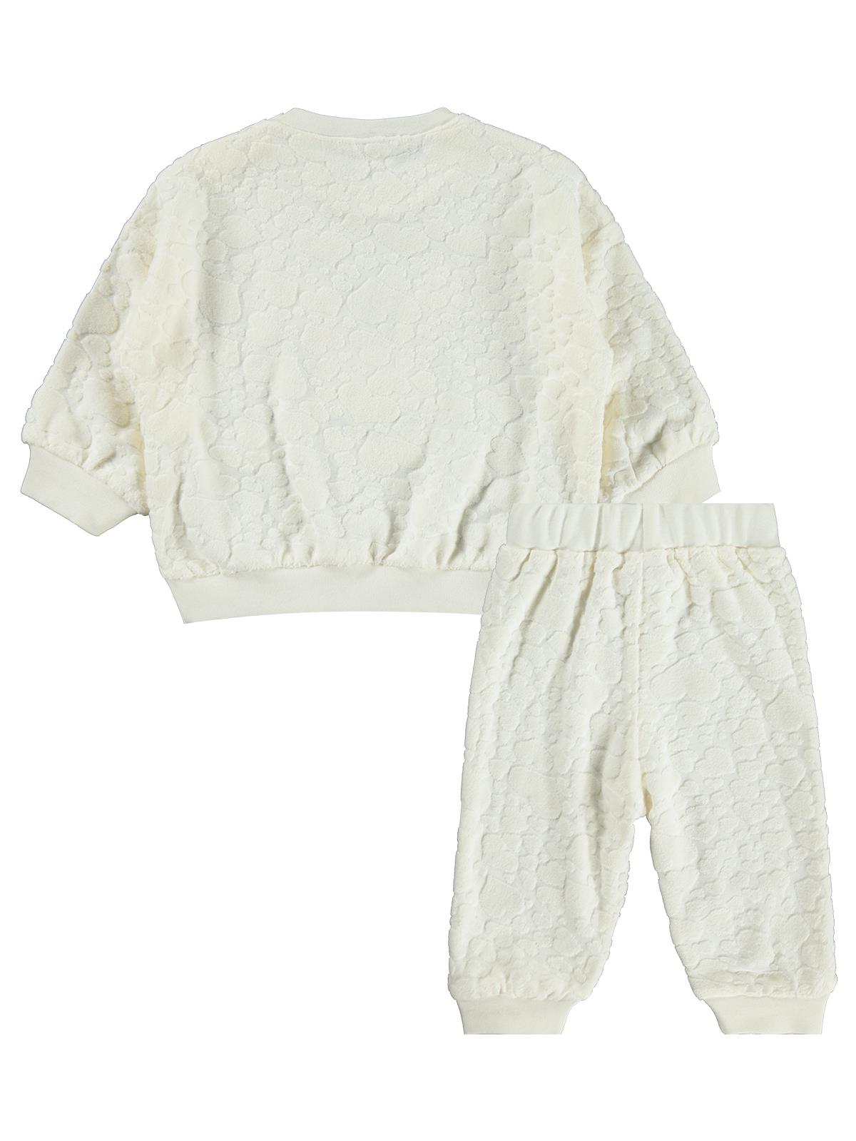 Civil Baby Tavşan Nakışlı 3-18 Ay Takım - Ekru