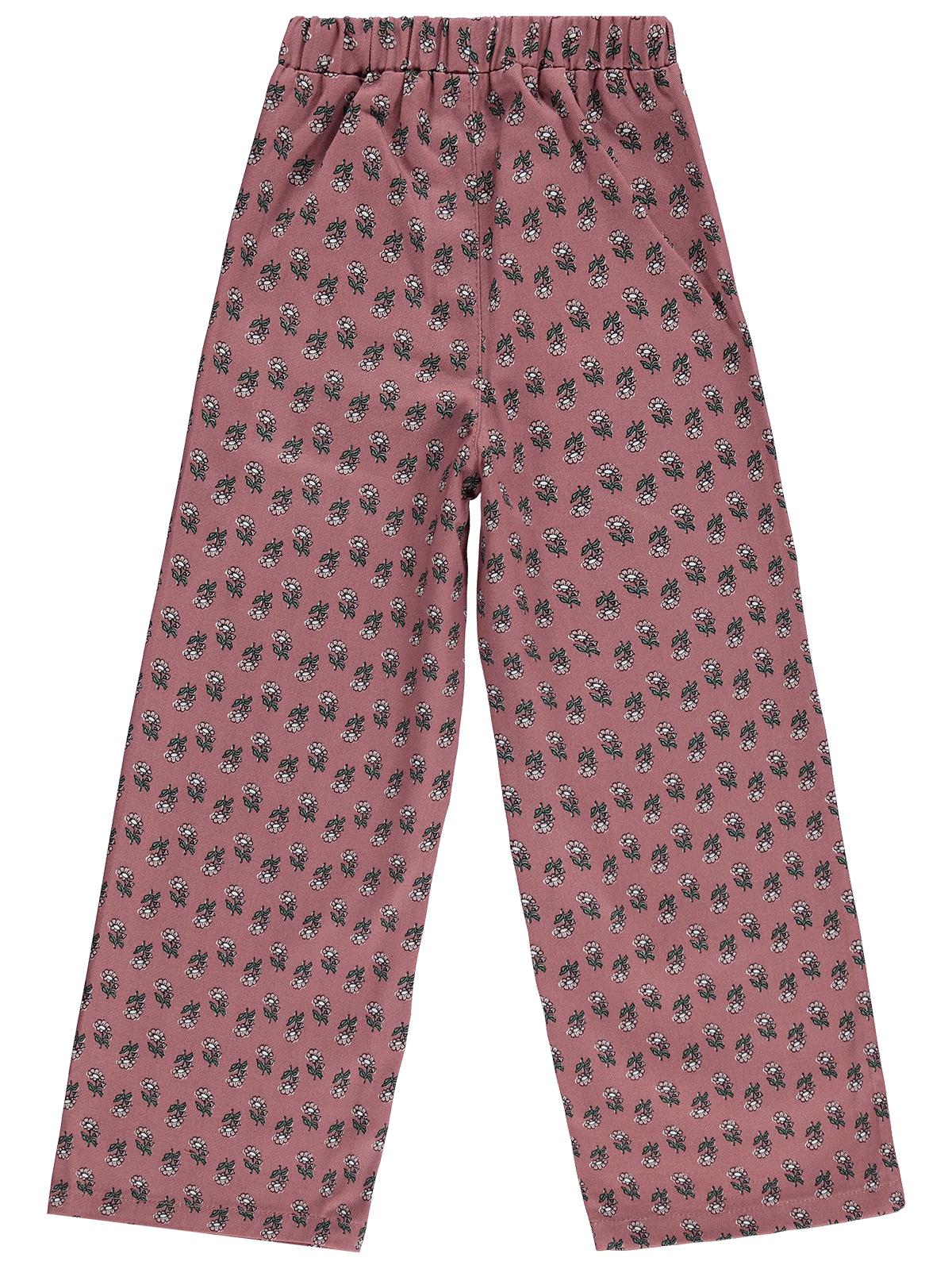 Civil Girls Çiçek Desenli 10-13 Yaş Pantolon - Lila