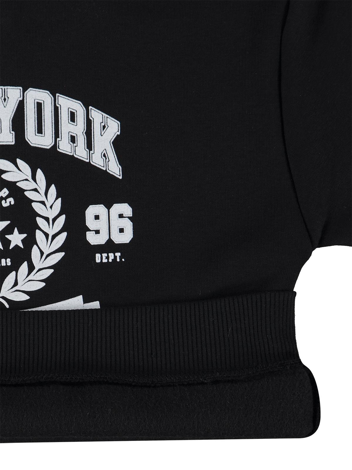 Civil Boys New York Baskılı 2-5 Yaş Eşofman Takımı - Siyah