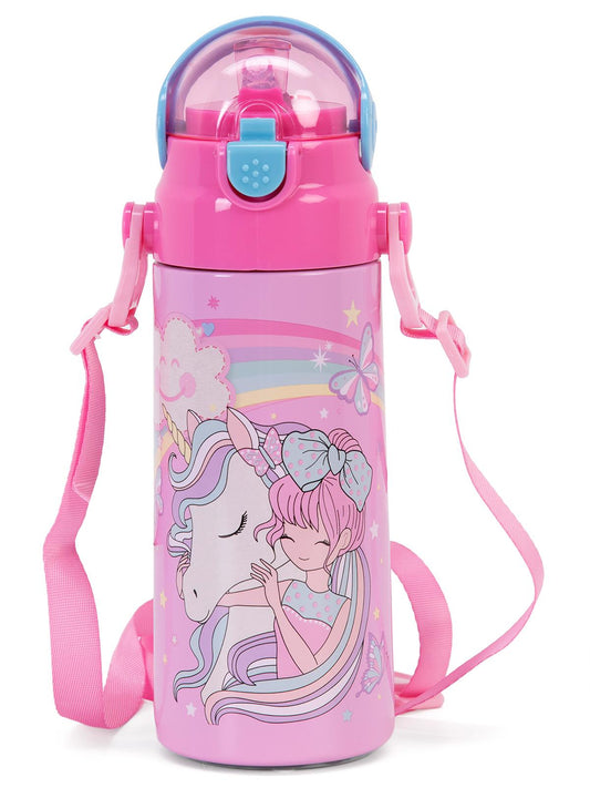 Muggle Çelik Matara 550 ml  - Pembe