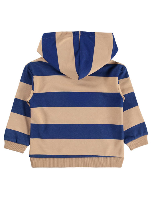 Silversun College Baskılı Kapşonlu 2-7 Yaş Sweatshirt - Mavi