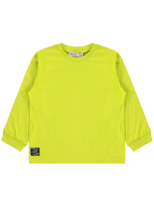 Silversun Basic Etiket Armalı 2-7 Yaş Sweatshirt - Yeşil